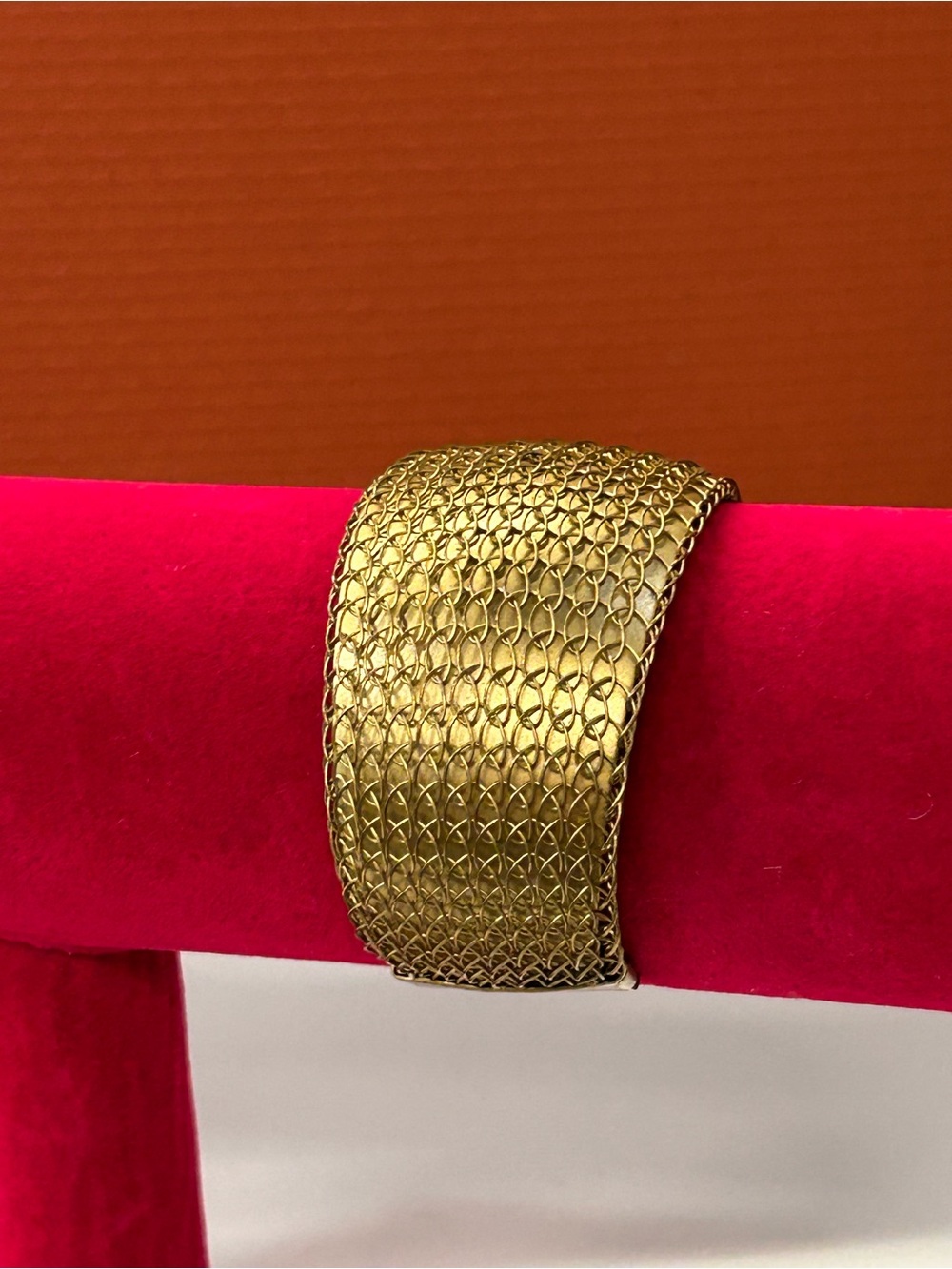 Sarah Cov Gold/Bronze Tone Mesh Cuff
